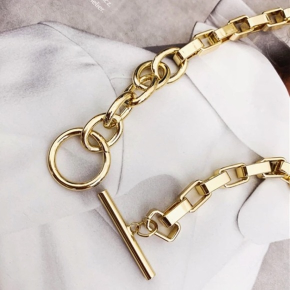 NEW 18K GOLD CHUNKY CHAIN NECKLACE - Picture 7 of 7